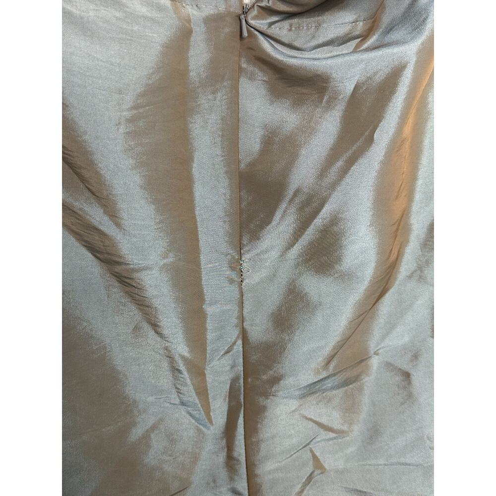 Sydney's Closet Strapless Hazel Satin Flared Bridesmaid Event Dress Sz 16 New - Picture 8 of 9